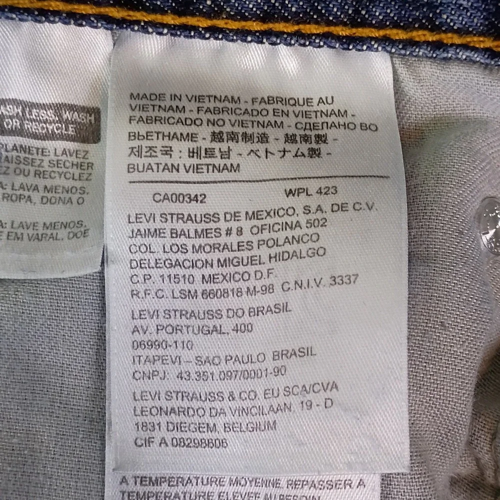 Levis‎ 505 Regular Fit Jeans Mens 40x30 Blue Denim Straight Leg Rare Tag